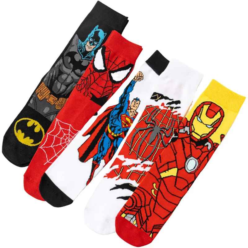 Marvel Superhero Socks | Spider-Man, Iron Man, Captain America Crew & Mid-Calf Merch | Geekzillaa