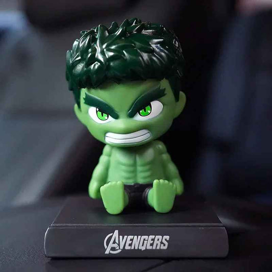 Anime & Superhero Bobblehead Collection – Chibi Figures with Phone Holder & Wobble Action