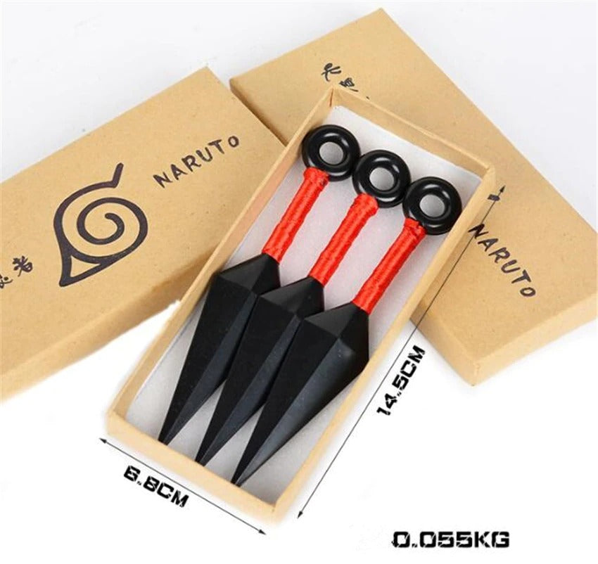 3-Piece Ninja Kunai Set – Cosplay Props with Collector's Box