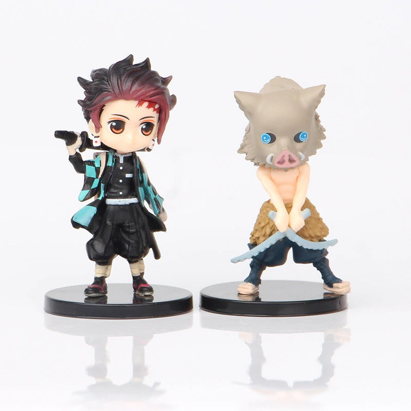 6pcs/set Anime Demon Slayer Figurines