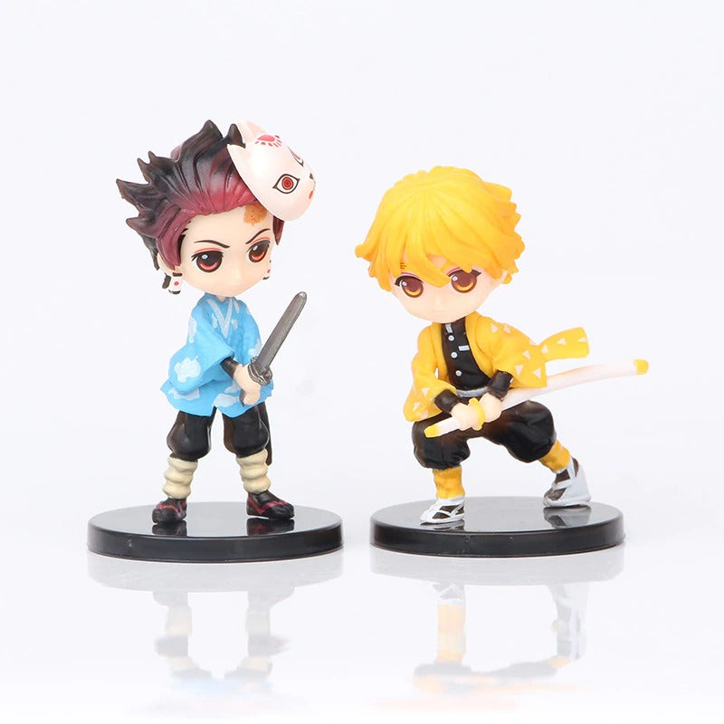 6pcs/set Anime Demon Slayer Figurines